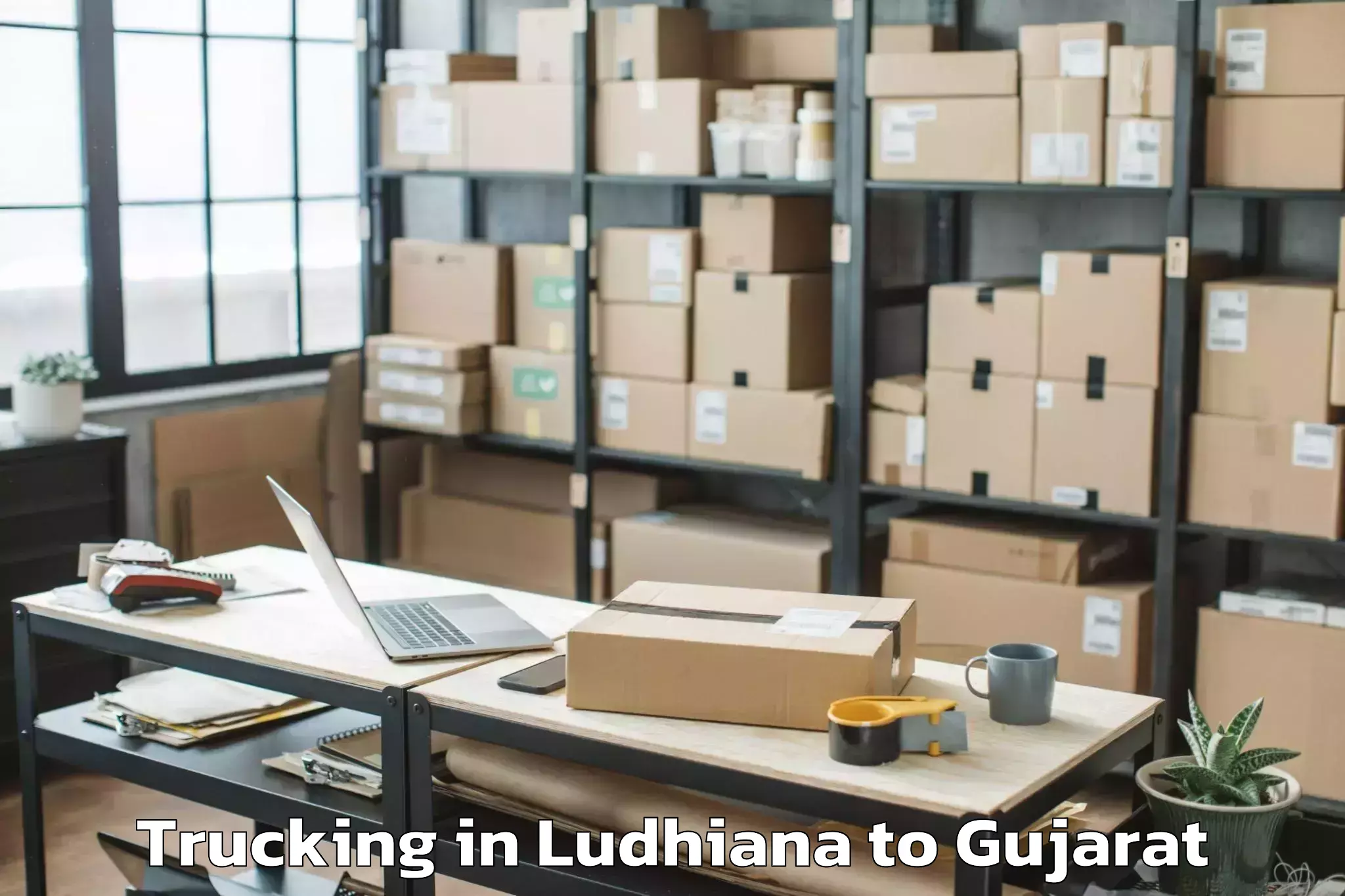 Book Ludhiana to Palladium Ahmedabad Trucking Online